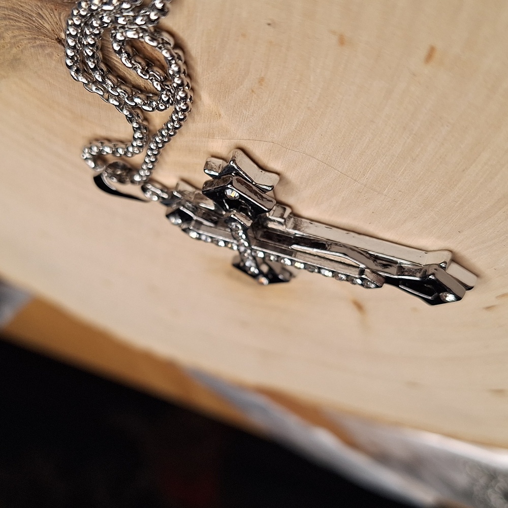 3 Layer  Cross Pendant Men's Necklace - Picture 10 of 11